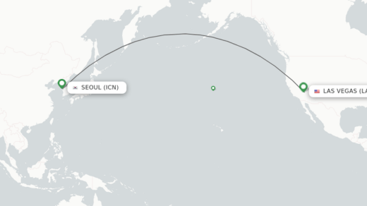 flight time seoul to las vegas